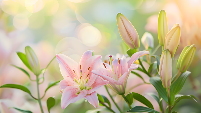 百合花梦幻图片