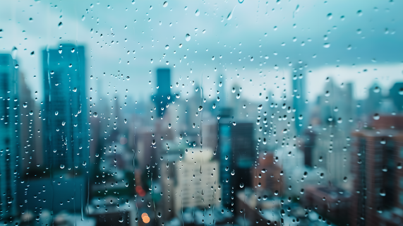 下雨天城市雨景图片