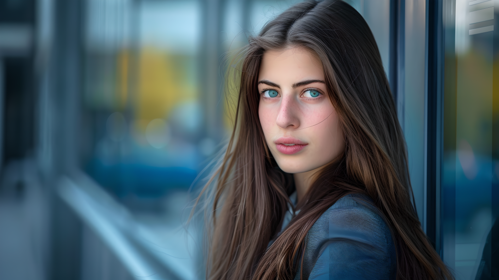 欧洲美女街拍图片