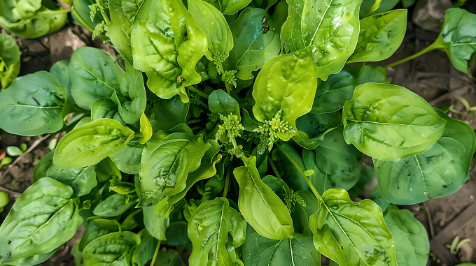 车前草俯拍图片