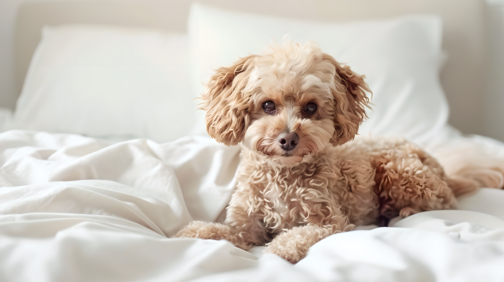 泰迪浅色背景版权图片下载