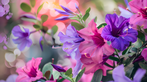 鲜艳的紫荆花图片