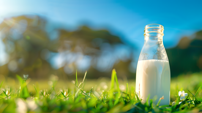 牛奶玻璃瓶图片