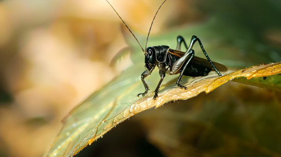 蟋蟀棕色光影图片