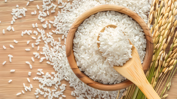 新米白色米粒图片