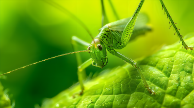 绿蟋蟀昆虫图片