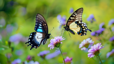 两只漂亮蝴蝶图片