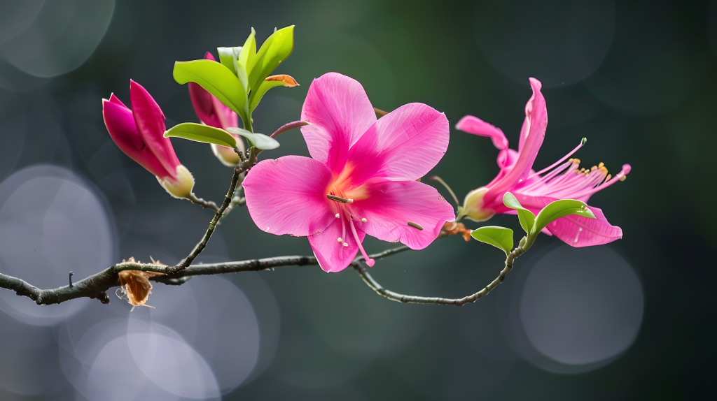 紫荆花唯美光影图片