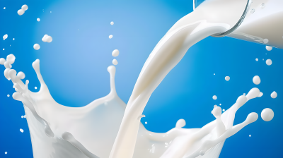 牛奶倾倒创意图片