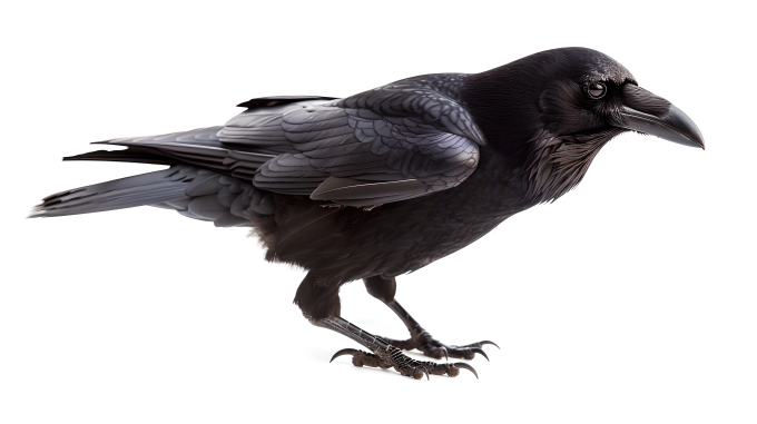乌鸦全身照图片