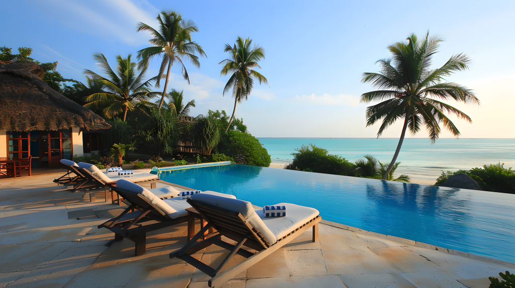 海边民宿户外美景版权图片下载