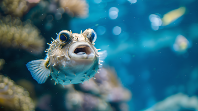 河豚海洋生物图片