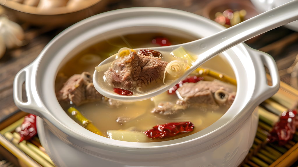 鲜嫩羊肉汤版权图片下载