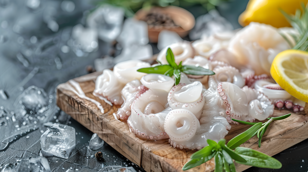 鱿鱼新鲜海鲜版权图片下载