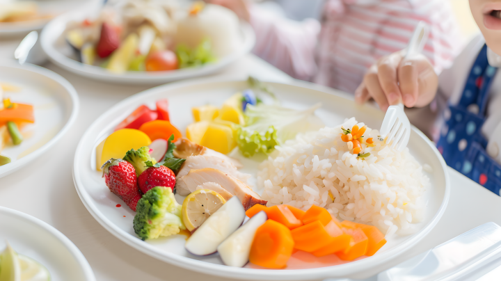 幼儿园食谱营养搭配版权图片下载