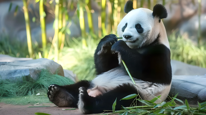 熊猫艺术性版权图片下载