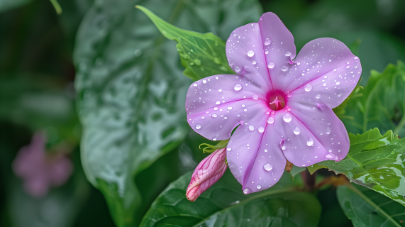 凤仙花花园景色图片