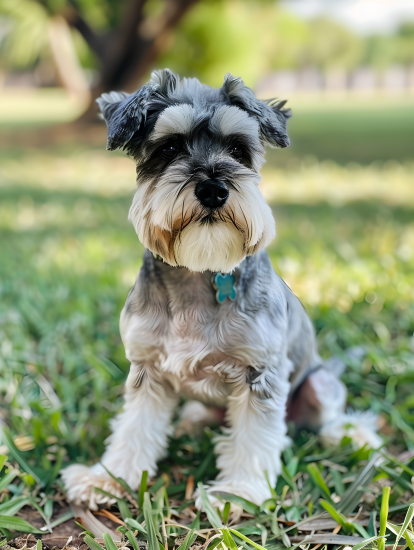 雪纳瑞休息图片