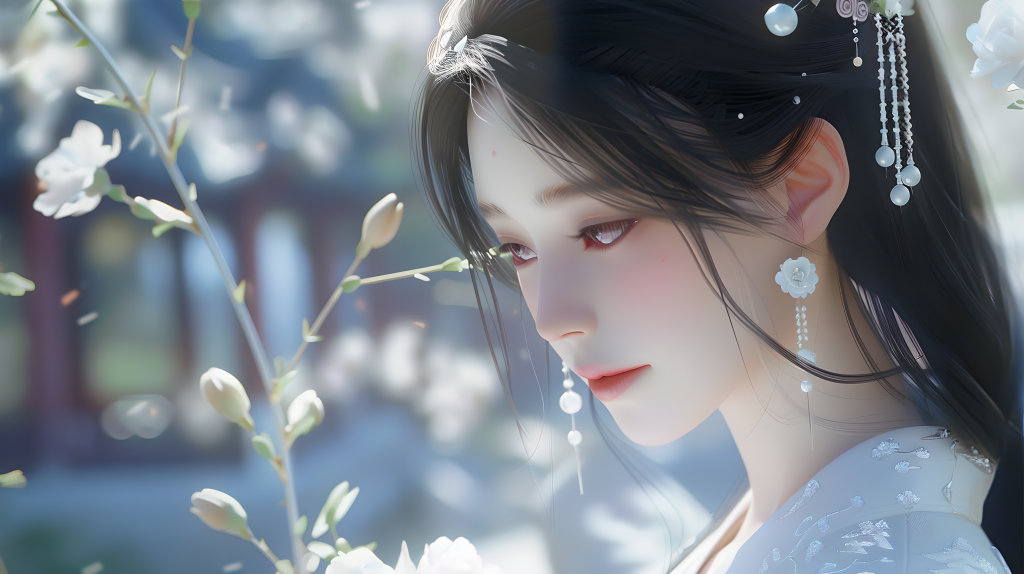 古风美女清冷感图片