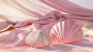 粉色贝壳壁纸图片