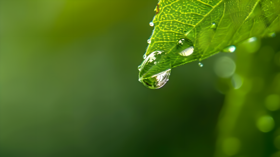 露水特写图片