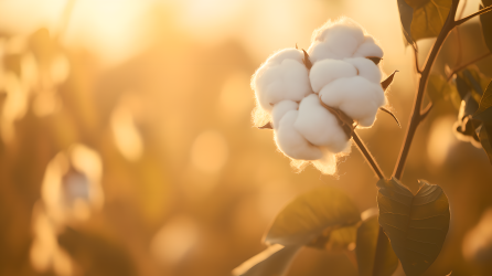 采摘季节的棉花图片