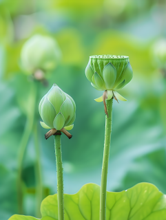 莲蓬荷花花苞图片