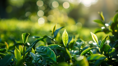 白露茶近景图片