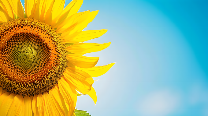 向日葵光影图片