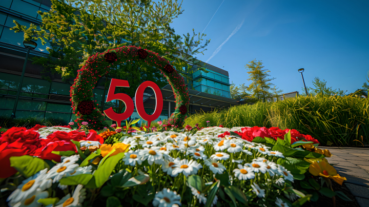 50周年学校校庆版权图片下载