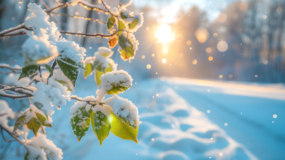 美丽雪景大雪图片