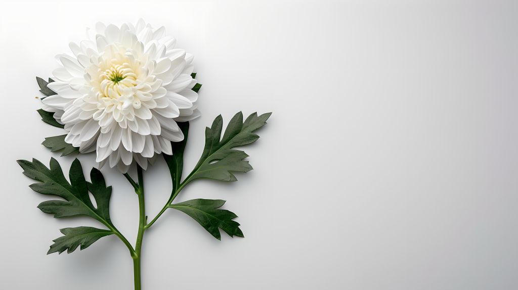 白菊花简约唯美图片