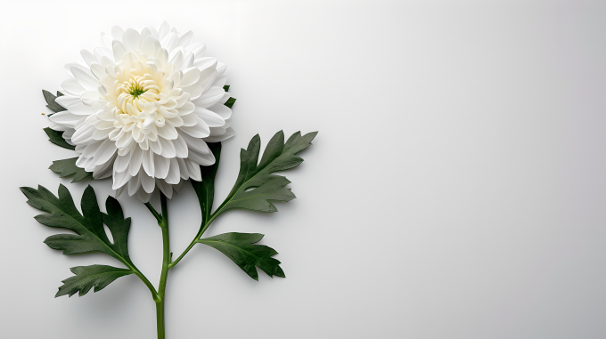 白菊花简约唯美图片