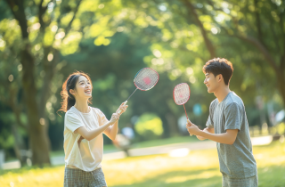 情侣健康运动图片