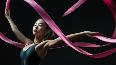 体操女生近景图片