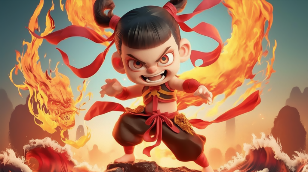 哪吒电影创意版权图片下载