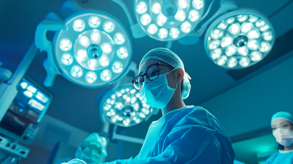 普外科医生近景图片