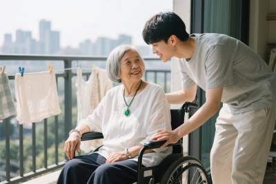 温馨亲情陪伴高清图