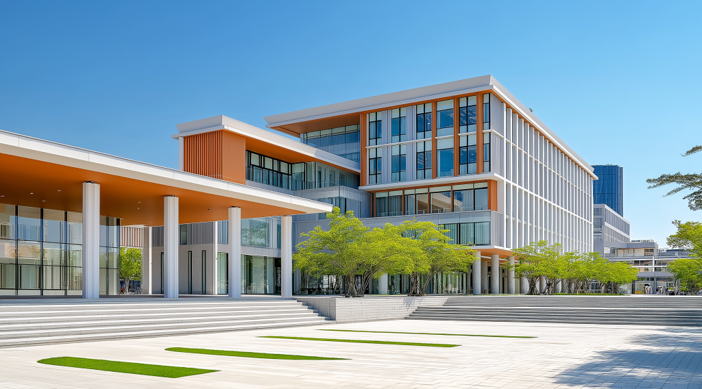 大学校园阳光明媚高清图