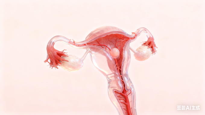 子宫内部丰富血管纹理图片