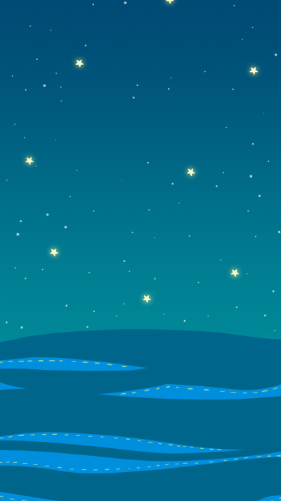 蓝色海面星空背景