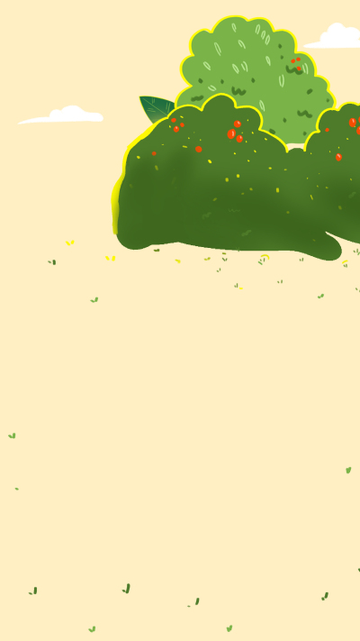 卡通沙滩草丛背景