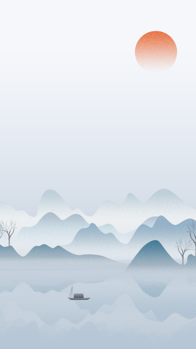 古风山水淡雅背景