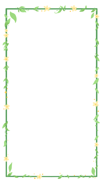 清新花草边框背景