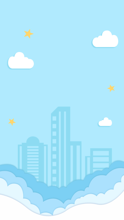 蓝天白云城市背景