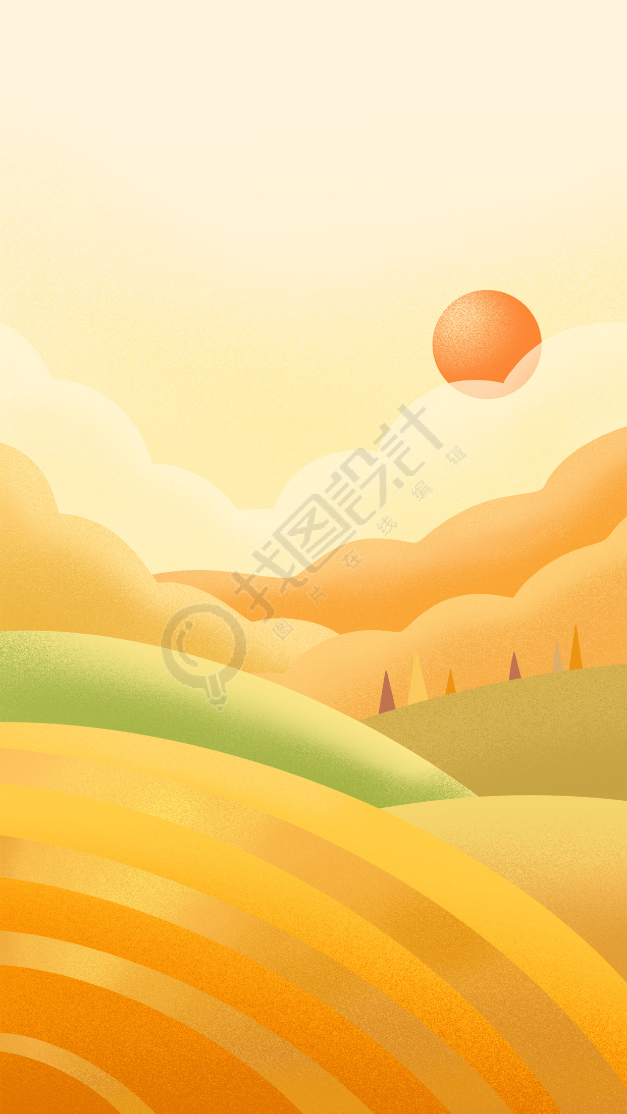 音响图片秋天风景麦田背景
