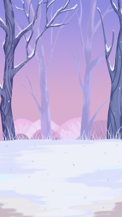 立冬雪景冬天下雪清新背景图