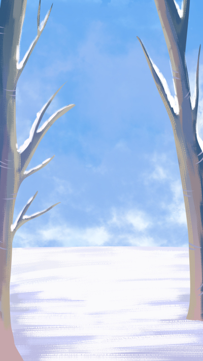 雪景立冬冬天下雪树木