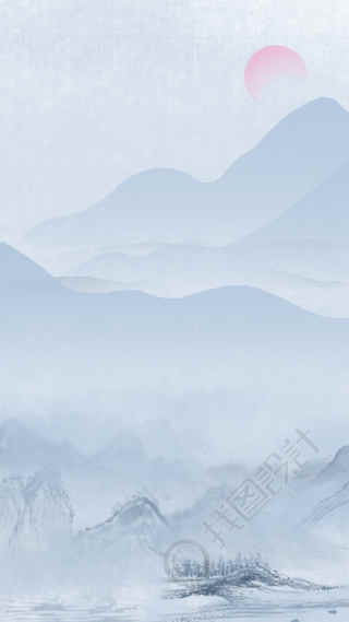 国风山水水墨风景图片