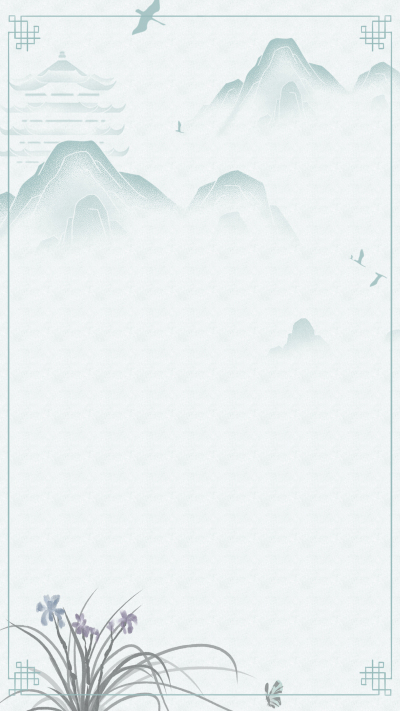 兰花国风水墨风景图片